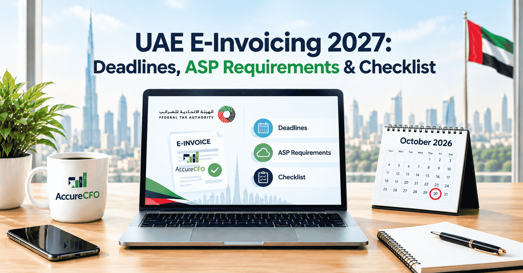 UAE E-Invoicing 2027: Deadlines, ASP Requirements & Checklist