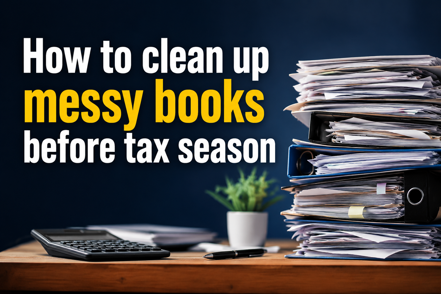 How to clean up messy books before tax season